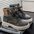 thumbnail image 5 of CORASUN Men's Individual Denim-Look Casual Boots - Trendy Workwear Style, Durable and Windproof, 5 of 10