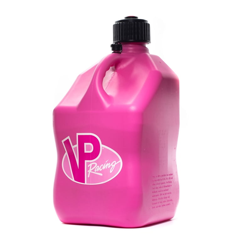 VP Racing Pink 5.5 Gallon Square Utility Jug With Deluxe Fill Hose - Fuel/Oil Container 10 thumbnail image