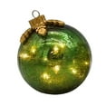 thumbnail image 3 of Opvise Glass LED Lighted Christmas Ball Decoration with Timer Battery Operated Tabletop Ornament for Home Shelf Mantel Holiday Decor, 3 of 8