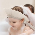 thumbnail image 2 of Baby Shower Cap Shield, Bathing Cap Bath Hat Bathing Safe Silicone Protection, Soft Adjustable Visor Hat for Protector Head Eye Ear, 2 of 2