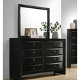 thumbnail image 2 of Briana 8-drawer Dresser with Mirror Black, 2 of 4
