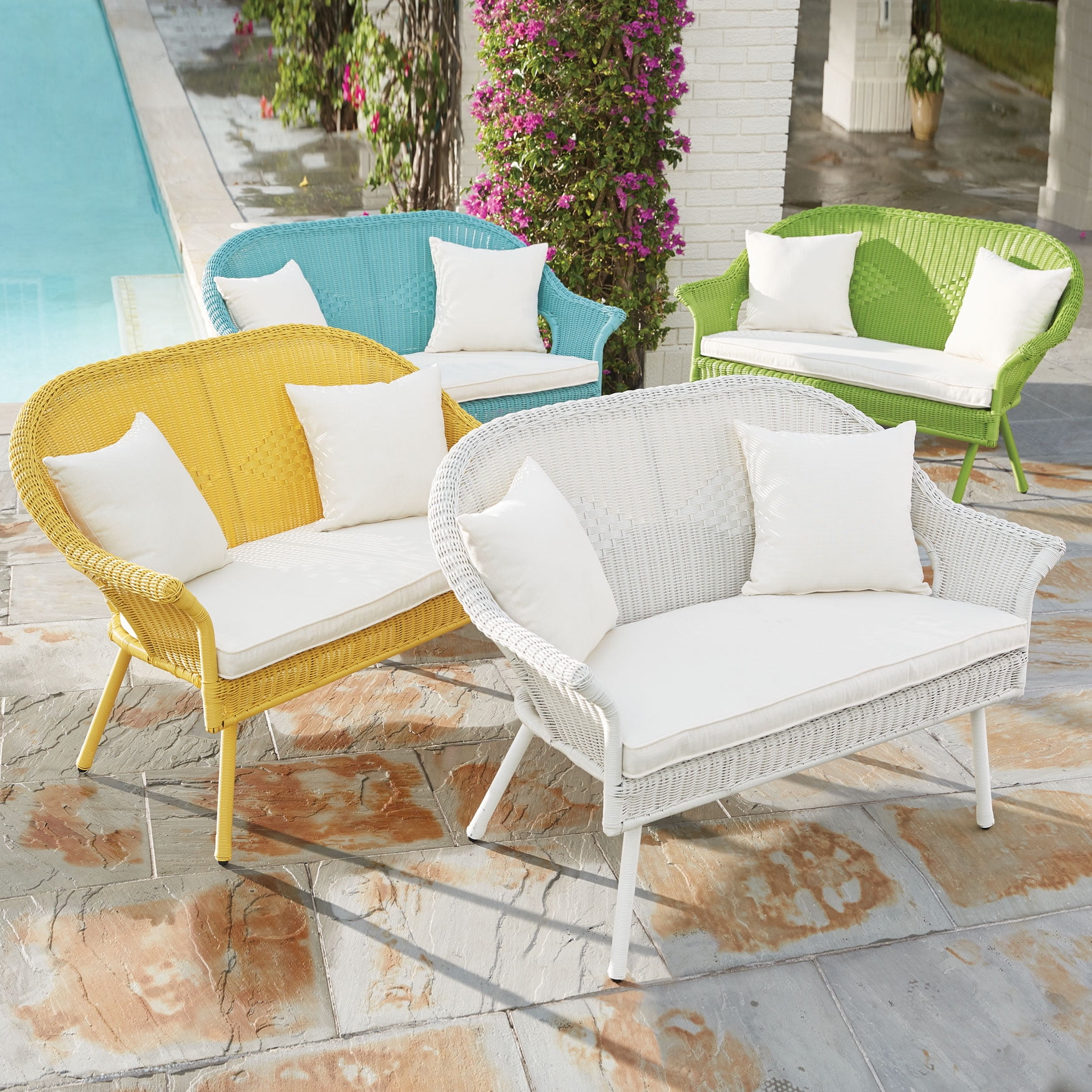 wicker furniture replacement cushions walmart