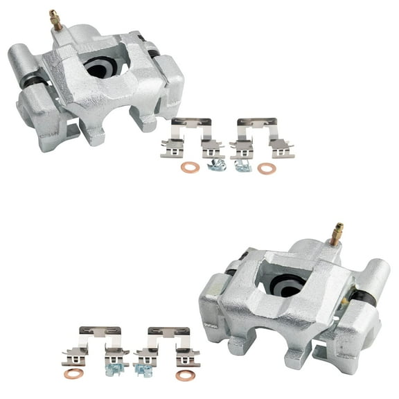 TRQ Rear Brake Caliper Set Compatible with 2002-2003 Lexus ES300 2004-2006 ES330 2002-2006 Toyota Camry