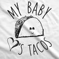 thumbnail image 4 of Maternity My Baby Loves Tacos Funny T shirt Cute Announcement Pregnancy Bump Tee, 4 of 7