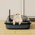 thumbnail image 6 of Blueek Durable Cat Litter Box with Free Spade - No More Mess, Anti-Spillage Design, Ideal for Large Cats & Multi-Pet Households(14.37x10.63x4.72in,Black), 6 of 8