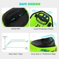 thumbnail image 6 of JOYLDIAS 24V Electric 360 Degrees Rotating Ride on Drift Car Drifting Go Kart for Kids with 2 Speeds, Brushless Motor, Flashing Lights, Flag, Music, Bluetooth (Green), 6 of 9
