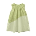 thumbnail image 3 of HVOBTTY Toddler's Soft Sport T-Shirt Dresses, Summer Dresses for Kid Girls' Casual Comfy Print Sleeveless Round Neck Breathable Straight Hem Versatile Daily Lightweight Dresses Green, 5-6 Years, 3 of 4