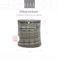 thumbnail image 4 of Elle Decor Vallauris Outdoor Side Table with Storage, Grey, 4 of 6