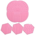 thumbnail image 5 of Set of 6, Silicone Makeup Brush Cleaning Mat and Makeup Sponge, findTop 2 PCS Makeup Brush Cleaner Pad and 4 PCS Foundation Blending Sponge (Assorted Colors), 5 of 9