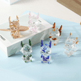 thumbnail image 2 of Adornos de cristal de simulación de animales para escritorio, oficina, hogar, adornos de dragón de cristal de lujo ligeros, 2 of 6