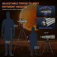 thumbnail image 6 of Telescope for Kids and Adults NACATIN 70mm Aperture 15X-150X Portable Refractor Telescopes, 6 of 10