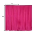 thumbnail image 3 of Efavormart 2 Pack | Fuchsia Fire Retardant Scuba Polyester Curtain Panel Backdrops Wrinkle Free With Rod Pockets - 10ftx10ft, 3 of 10