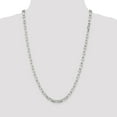 thumbnail image 2 of 925 Sterling Silver 5.5mm Fancy Diamond-cut Open Link Cable Chain 18 Inch, 2 of 5