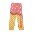 thumbnail image 5 of Goofa Pink Ice Cream Printed Soft Pajama Pants for Men, Wide Leg Comfy Casual Lounge Yoga Pants-Large, 5 of 9
