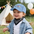 thumbnail image 2 of NIEWTR Toddler Baseball Hat Baby Cap Sun hat Adjustable Dinosaur Baseball Hats Kids Boy Girls for 6M-6Y（Blue,3-8 Years), 2 of 7