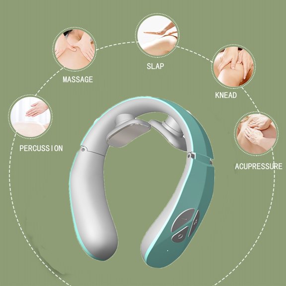 Kiplyki Wholesale Heated Neck Massager Electric Plus Massager For Neck And Shoulder Pain Relief Muscle Relaxation Floating 2 Head Vibrator Heating