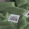 thumbnail image 6 of 3 Piece New Fluffy Pattern Comforter Set, 800 TC, 100% Egyptian Cotton, Twin/Twin XL Size Moss Solid, 6 of 6