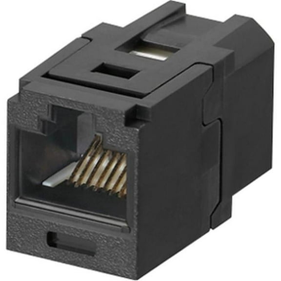 Mini-Com Cat6 UTP Coupler Module, Black