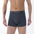 thumbnail image 3 of Dontmiss Men's Underwear Micro Modal Boxer Briefs Soft Trunks in 3 Pack, 3 of 7