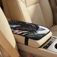 thumbnail image 4 of Xixirimido Car Seat Cover Set of 5 Pieces Front Seat Covers with Matching Seat Belt and Center Console Covers PU Leather Fits Most Vehicles, Horse Vintage American Flag, 4 of 8