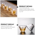 thumbnail image 4 of 4pcs Japanese-Style Sake Cups Drinking Cups Tea Cups Universal Glass Cups, 4 of 9