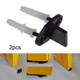 thumbnail image 4 of GROWTH TANK 2 Pieces Bottom Guide Swinging Reduce W/ Screws Matte Black Sliding Barn slotted, 4 of 9