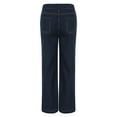 thumbnail image 5 of Kaemgyyd Women's Wide Leg Jeans Casual High Waisted Flare Stretch Denim Pants with Pockets Trendy Boyfriend Trousers, 5 of 6