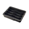 thumbnail image 3 of Organizador de cajones de cocina Organizador de cubiertos Utensilio expandible que ahorra espacio Negro, 3 of 9