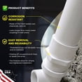 thumbnail image 5 of 4 in. White PVC DWV Male Adapter, MPT x Hub Fitting for Drain, Waste & Vent Systems (25-Pack), 5 of 8