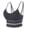 Gray, variant on HAPIMO Sports Bras for Women Cozy Athletic Vest Workout Activewear Bra Running Padded Bralette Stretch Elastic Double Shoulder Strap Green One Size