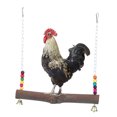thumbnail image 3 of Jaula de madera natural hecha a mano para gallinas, gallos, guacamayos, juguetes de entrenamiento para masticar, columpio para gallinas, 3 of 14