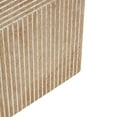 thumbnail image 4 of DecMode 24", 18", 36", 30"H Brown Wood Pillar Style Pedestal Table with Various Sizes, 4-Pieces, 4 of 9
