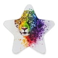 thumbnail image 2 of Star Shaped Energy Saving Night Light Living Room Night Light, Bedroom Night Light, Corridor Night Light, Study Night Light Rainbow Leopard Pattern, 2 of 6