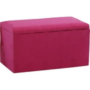 Smarty Pants Kid'S Storage Bench By Skyline Furniture In French Pink Cotton