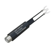 Antenna Matching Transformer / Impedance Converter — F-Type Female to Twin-Lead Antenna Adapter (75Ω to 300Ω) — Suitable for FM Antennas, TVs, Tuners, Portable Stereos, Mini Stereo Systems, etc.