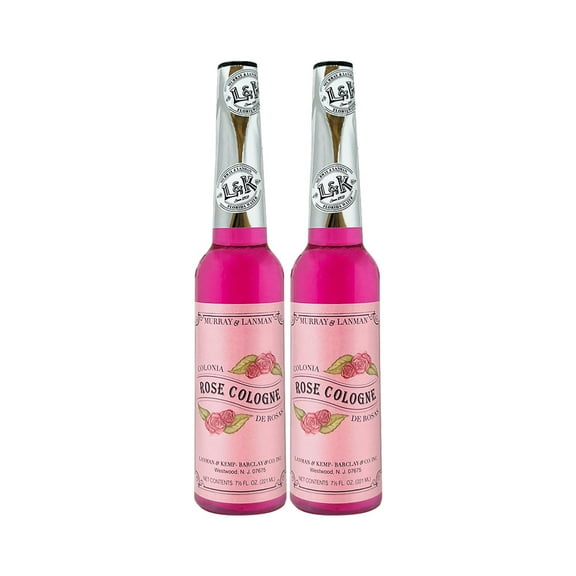 Murray & Lanman (Lenman & Kemp) Rose Cologne 7.5oz (Pack of 2)