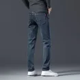 thumbnail image 4 of Pantalones vaqueros ajustados y elásticos para hombre, pantalones vaqueros ajustados para hombre, pantalones pitillo ajustados con bolsillos, tendencia informal 2024, otoño coreano, XS, 4 of 5