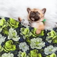thumbnail image 3 of Disketp Teal floral elegance Dog Blanket/Bed Cover for Dogs and Cats,Puppy Essentials-Large, 3 of 8