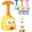 Yellow, variant on Balloon Launcher Toy Set, Animal Balloon Car Toy, Air Powered Balloons Cars Launcher Set, Easy Manual Balloon Pump (Pink)