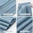 thumbnail image 4 of 15 Pack Dusty Blue Satin Table Runners 12 x 108 Inch Long Table Runners for Rectangle Round Tables, Smooth Satin Table Runner for Wedding,Birthday Party Banquets Graduation Engagements Decoration, 4 of 9