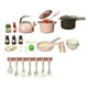 thumbnail image 1 of Juego de accesorios de cocina para niños con ollas y sartenes a presión de vapor 32 piezas rosa, 1 of 9