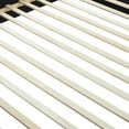 thumbnail image 6 of Full Size Modern Design Bed Frame, Upholstered Platform Bed Frame with Corduroy Headboard and Wooden Slats Support, No Box Spring Needed, White, 6 of 7