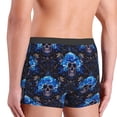 thumbnail image 4 of Bingfone cool blue flower Skull Men's Underwear - Casual Stretch Boxer Briefs-Large, 4 of 7