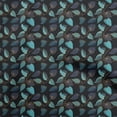 thumbnail image 1 of oneOone Cotton Cambric Medium Blue Fabric Leaves Sewing Fabric By The Yard Printed Diy Clothing Sewing Supplies 42 Inch Wide-aE, 1 of 5