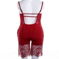 thumbnail image 3 of Combinaison en Mesh Sans Manches pour Femmes en Dentelle Dos Nu, 3 of 5