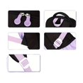 thumbnail image 4 of Weebloom Large School Backpack With Lunch Box Pencil Case For Kids Boys Girls Cute 3Pcs School Bags Set Travel Lightweight Casual Daypack Bookbag Elementary Middle High School Purple, 4 of 5