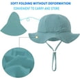 thumbnail image 3 of Dalrosia Baby Sun Hat Toddler Cap Beach Hats with UPF 50+ Protective Sunscreen Newborn Bucket Hat for Boys Girls 3-12M, 3 of 4