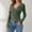 Green, variant on Womens Deep V Neck Sexy Wrap Sweater Long Sleeve Slim-Fitted Knitted Top