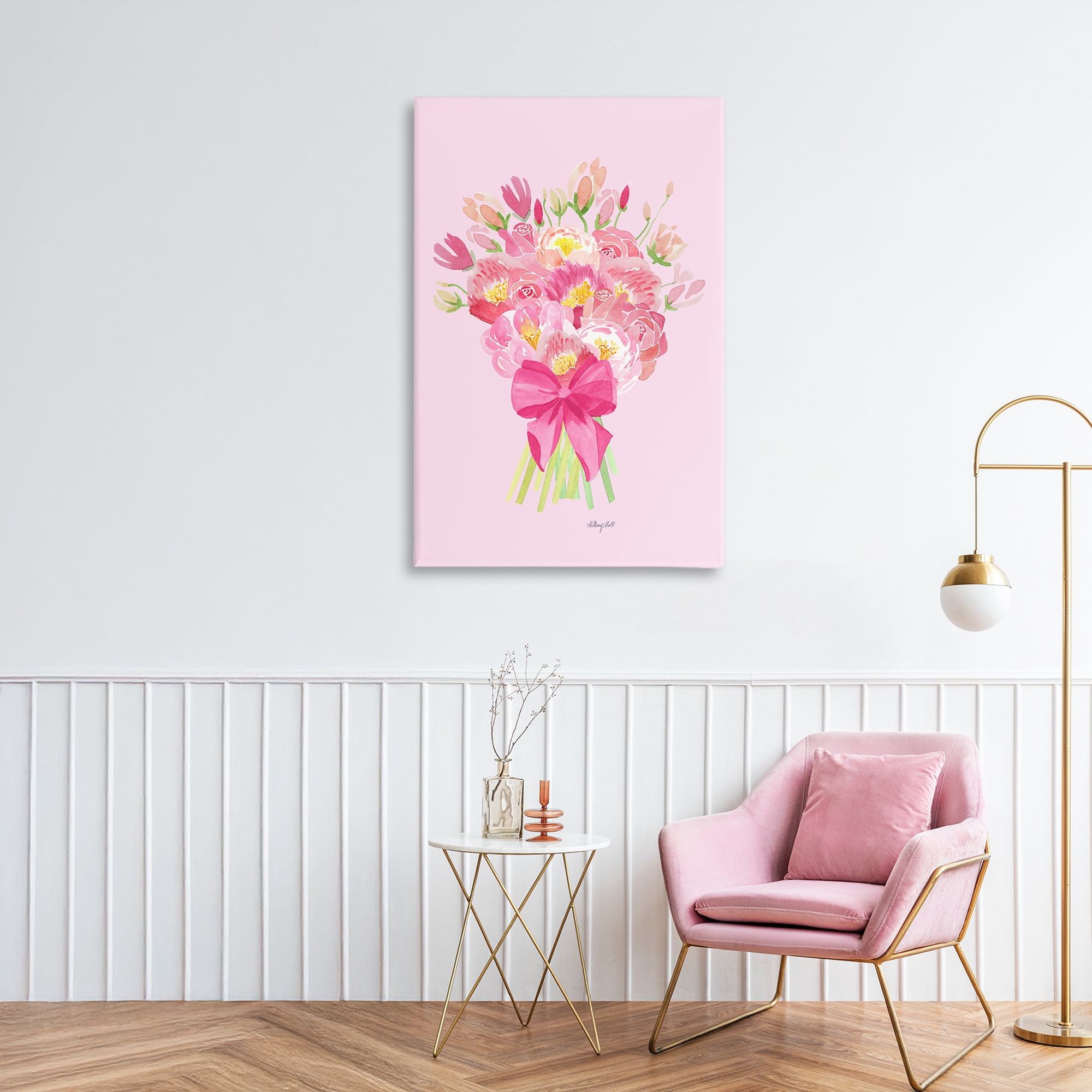 Stupell Industries Romantic Blushing Peonies Canvas Wall Art, design by Hillary Holt
