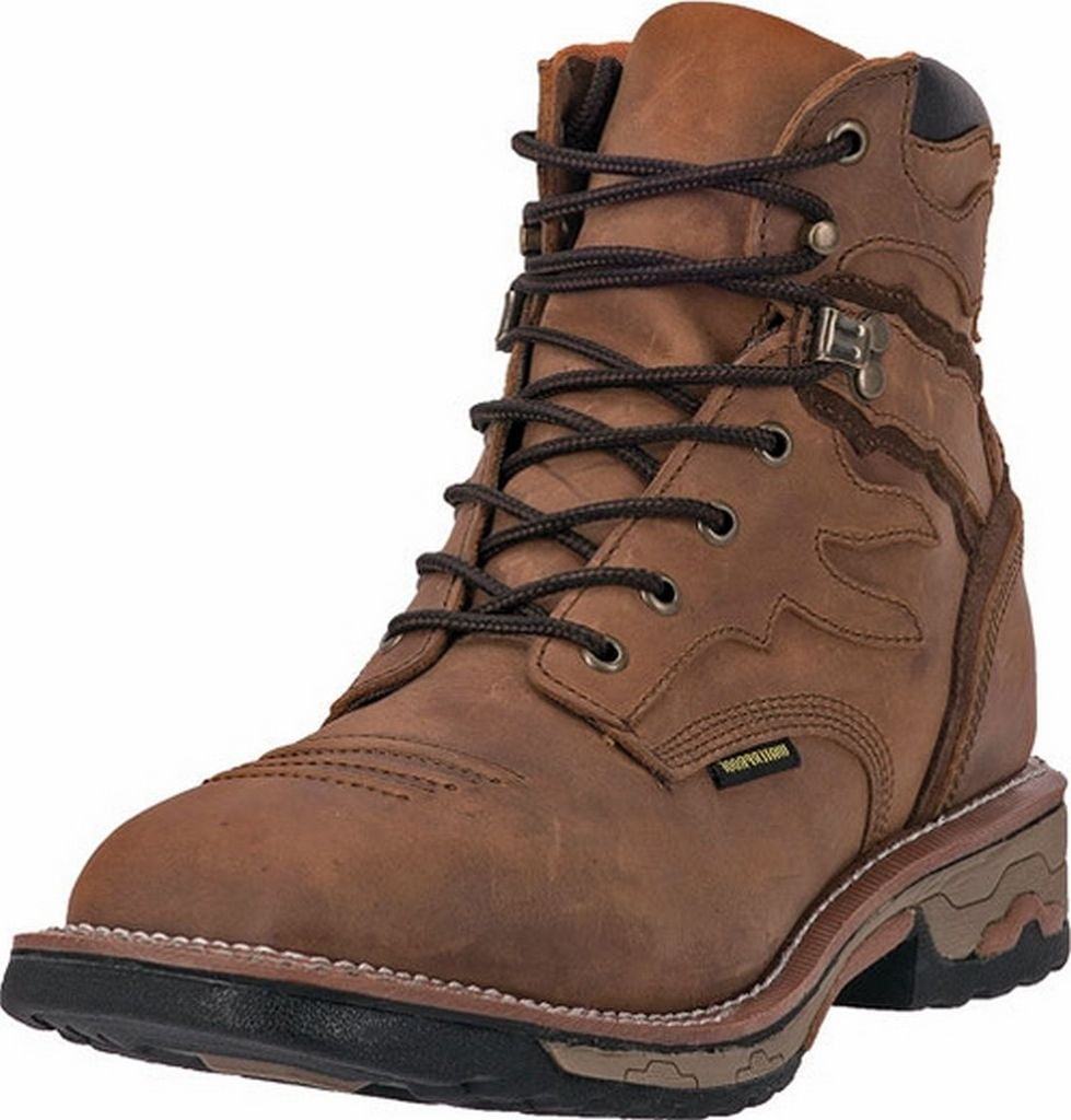Men/'s Dan Post Flame Broad Steel Square Toe Tan Waterproof Boots DP66482